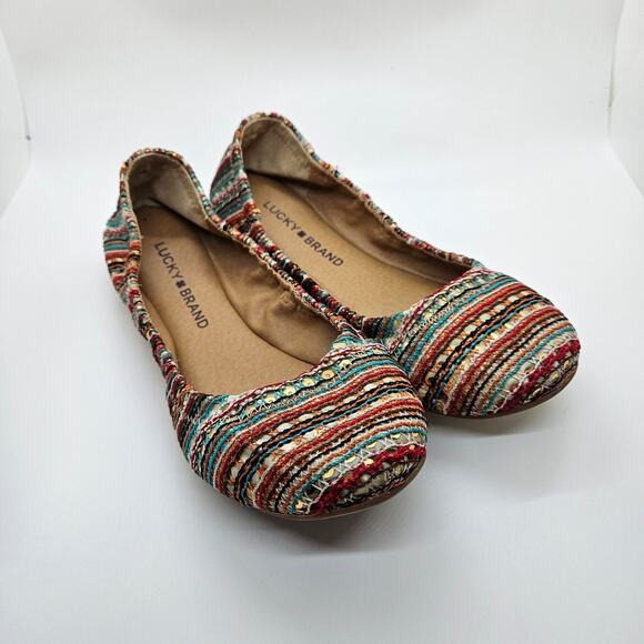 Lucky Brand Emmie Flats 7.5 - Picture 1 of 9